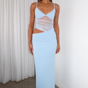 Call Me Up Maxi Dress Blue