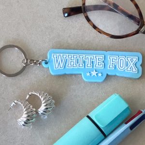 Social Season Keychain Blue/White